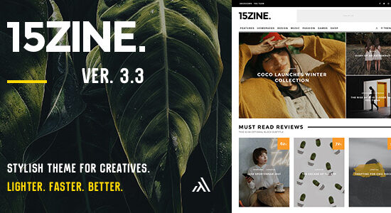 15Zine | Magazine Newspaper Blog News WordPress Theme