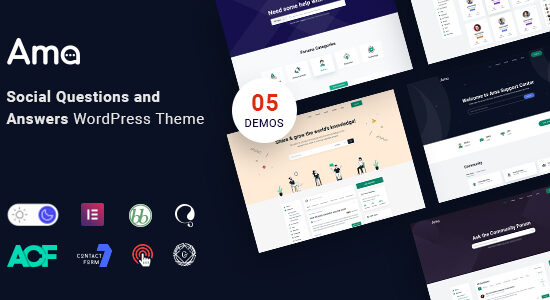 AMA - bbPress Forum WordPress Theme with Social Questions and Answers