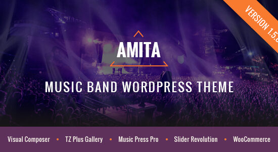 AMITA - Chủ đề WordPress về ban nhạc