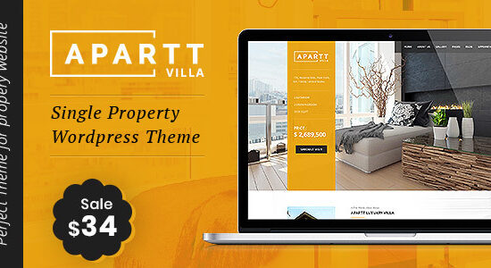 APARTT VILLA - Single Property Real Estate WordPress Theme