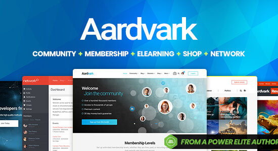 Aardvark - Community, Membership, BuddyPress Theme