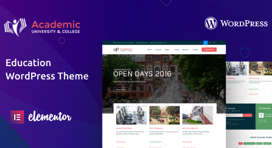 Academic - Education WordPress Theme