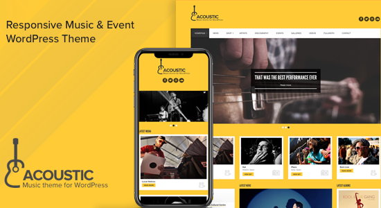 Acoustic - Premium Music WordPress Theme