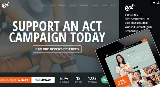 Act - Nonprofit Charity Theme