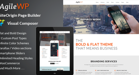 Agile - Multi-Purpose App Showcase WordPress Theme