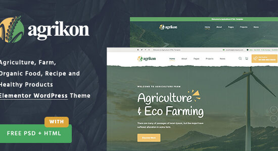 Agrikon - Organic Food & Agriculture WooCommerce Theme