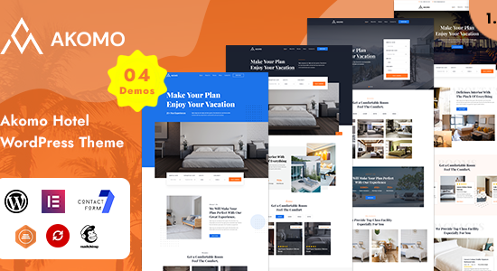 Akomo - Chủ đề WordPress cho khu nghỉ dưỡng và khách sạn