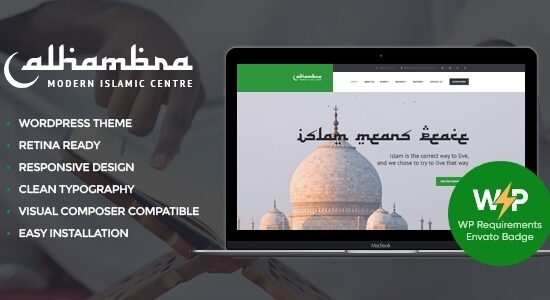 Alhambra | Chủ đề WordPress về Nhà thờ Hồi giáo & Hồi giáo + RTL