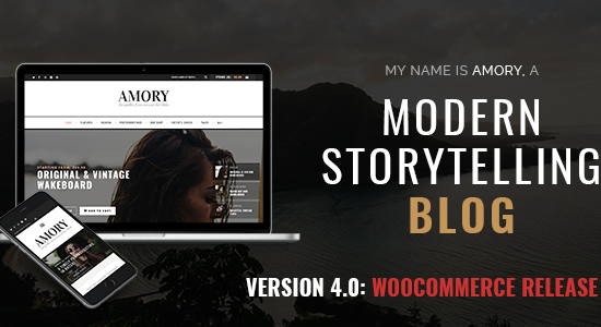 Amory - A Responsive WordPress Blog Theme