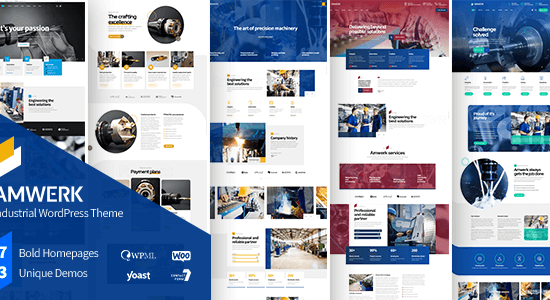 Amwerk - Chủ đề WordPress cho ngành công nghiệp và doanh nghiệp