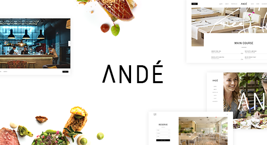 Andé - Chủ đề WordPress nhà hàng thanh lịch