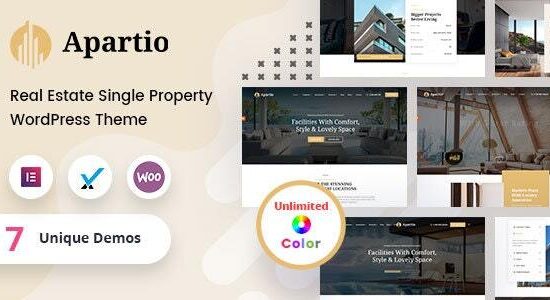 Apartio - Single Property WordPress Theme + RTL