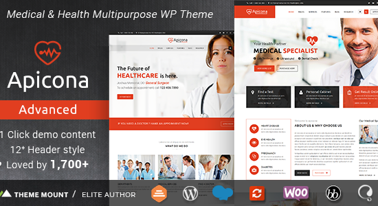 Apicona - Health & Medical WordPress Theme