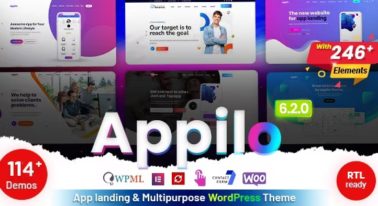 Appilo - App Landing Page WordPress Theme