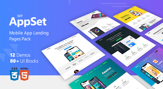 Appset - App Landing Page WordPress Responsive Theme in Marketing Blog & Digital Portfolio Showcase