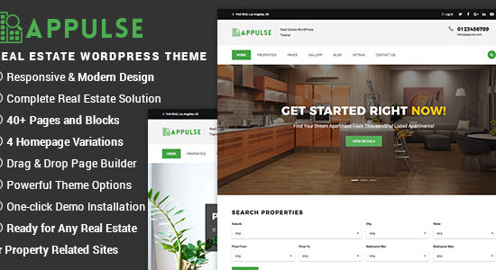 Appulse - Real Estate WordPress Theme