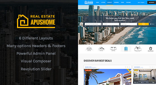 ApusHome - Real Estate WordPress Theme