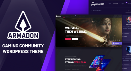 Armadon - Gaming Community WordPress Theme