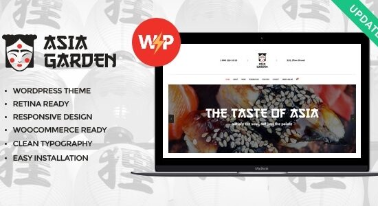 Asia Garden | Chủ đề WordPress Nhà hàng ẩm thực Châu Á