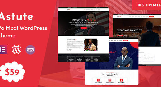 Astute - Political Responsive WP theme