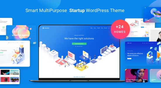 Atomlab - Startup Landing Page WordPress Theme