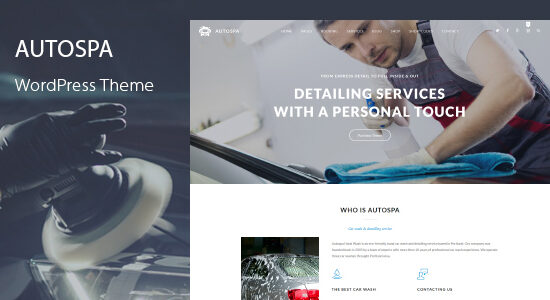 Auto Spa - Car Wash WordPress Theme