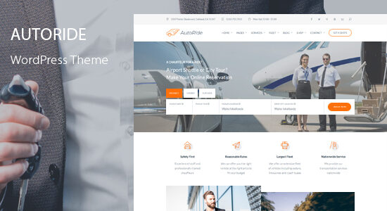 AutoRide - Chauffeur Limousine Booking WordPress Theme