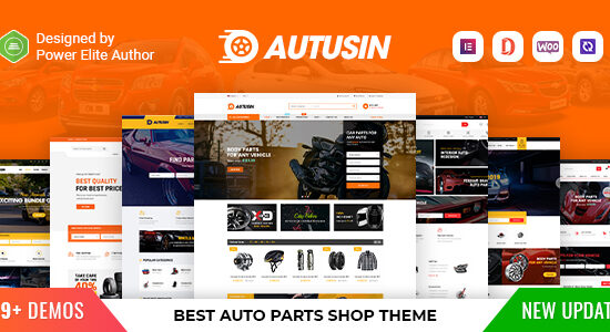 Autusin - Auto Parts & Car Accessories Shop Elementor WooCommerce WordPress Theme