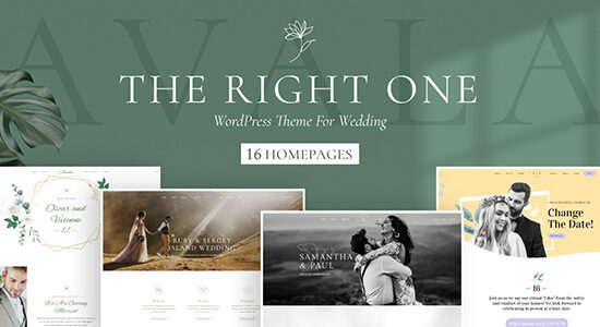 Avala - Wedding & Event WordPress Theme