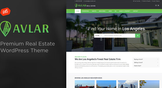 Avlar - Real Estate WordPress Theme