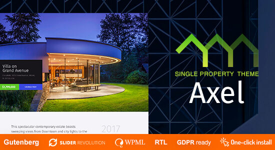 Axel - Single Property Real Estate Theme