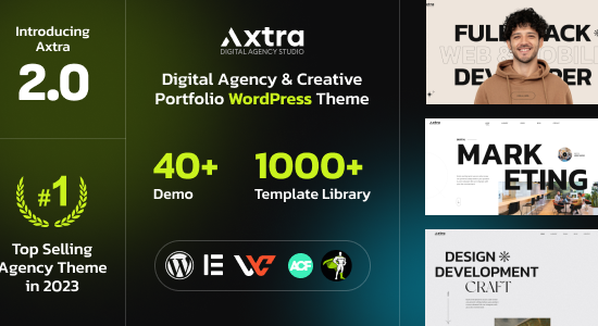 Axtra | Digital Agency Creative Portfolio Theme