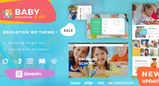 Baby Kids - Education Primary School Children WordPress Theme