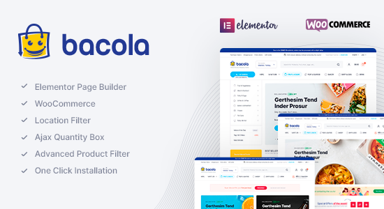 Bacola - Grocery Store and Food eCommerce Theme