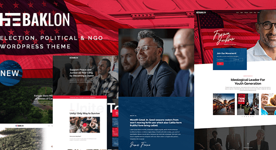 Baklon - Election & Political WordPress Theme