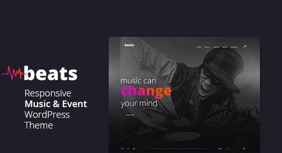 Beats - Chủ đề WordPress về âm nhạc và sự kiện đáp ứng