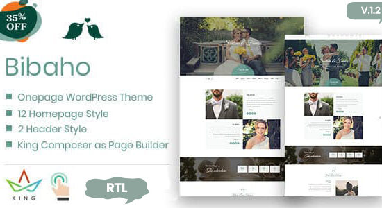 Bibaho - Wedding WordPress Theme