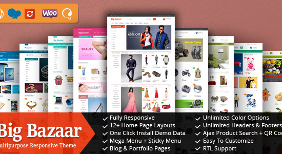 BigBazaar - Chủ đề WordPress WooCommerce đáp ứng