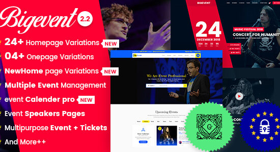 BigEvent- Conference Event WordPress Theme