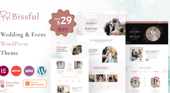 Bissful - Wedding & Event WordPress Theme