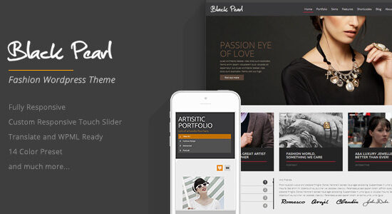 Black Pearl - Chủ đề WordPress thời trang đáp ứng