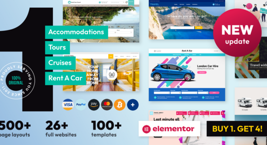 Book Your Travel - Online Booking WordPress Theme