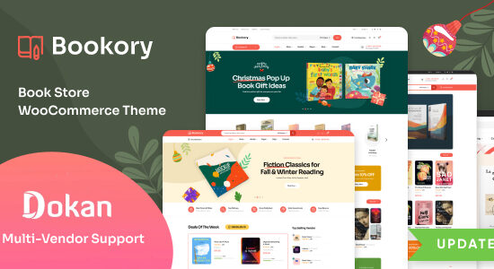 Bookory - Chủ đề WooCommerce cho cửa hàng sách