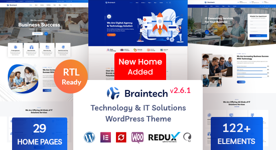 Braintech - Technology & IT Solutions WordPress Theme