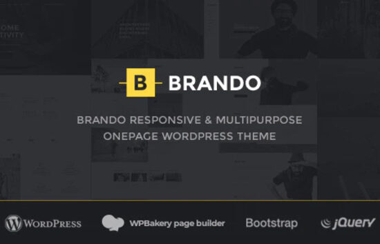 Brando Responsive and Multipurpose OnePage WordPress Theme