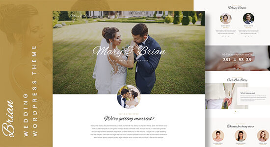 Brian - Wedding WordPress Theme