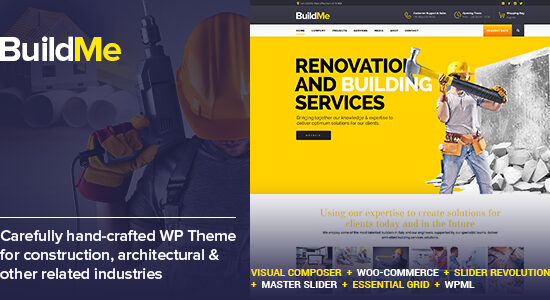 BuildMe - Chủ đề WP về Xây dựng & Kiến trúc
