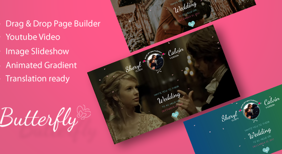 Butterfly - A Wedding WordPress Theme