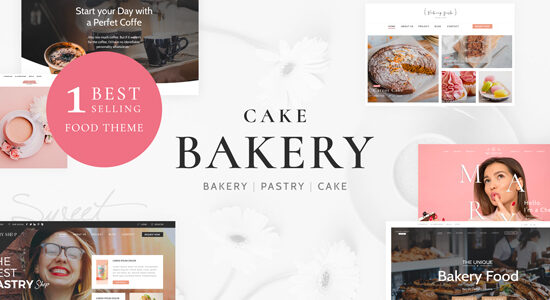 Cake Bakery - Pastry WordPress Theme