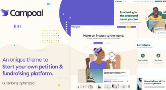 Campoal - Petition and Fundraising WordPress Theme